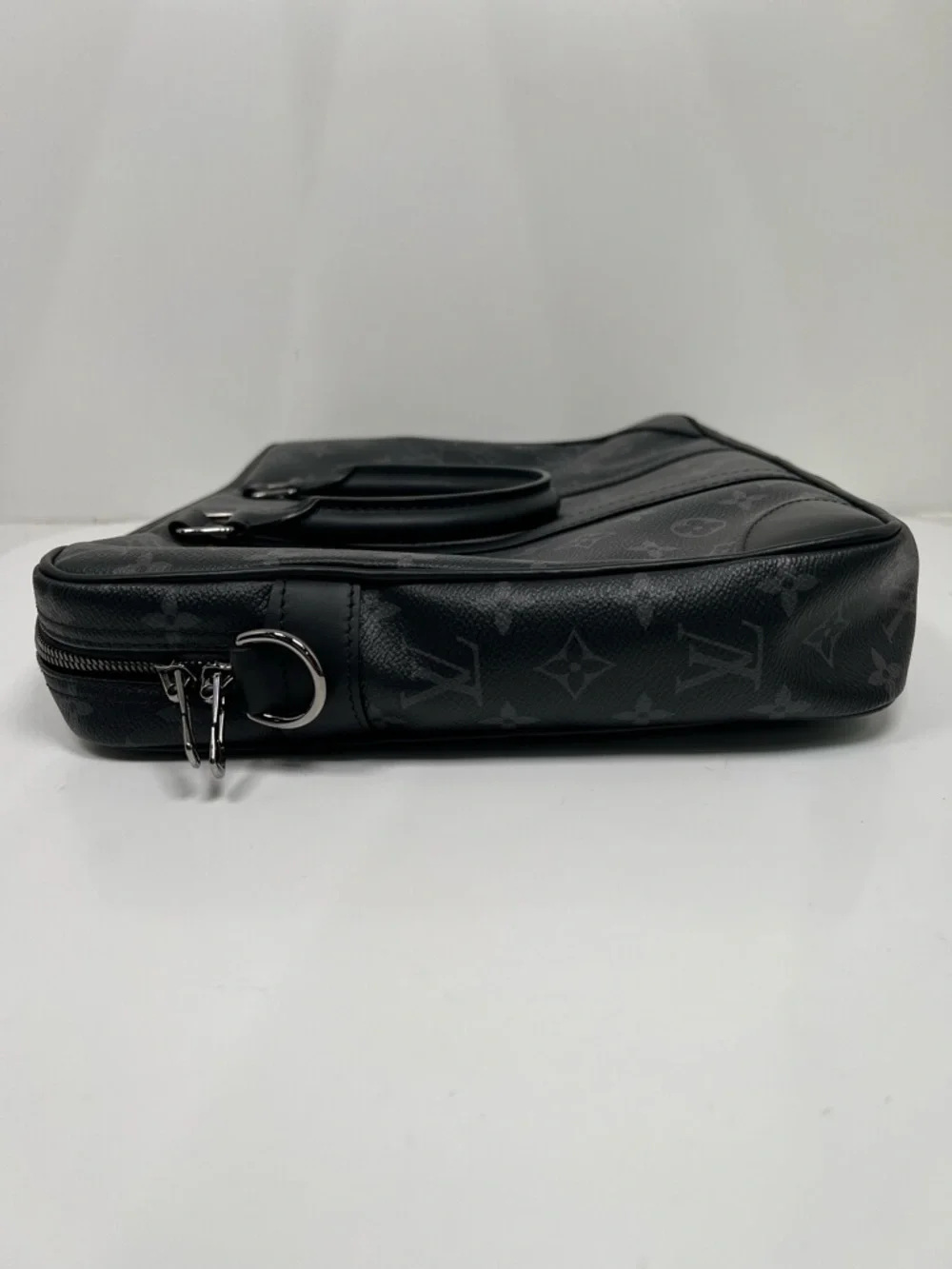 Louis Vuitton Eclipse Monogram Porte Documents Voyage PM Briefcase Bag w/ Strap
